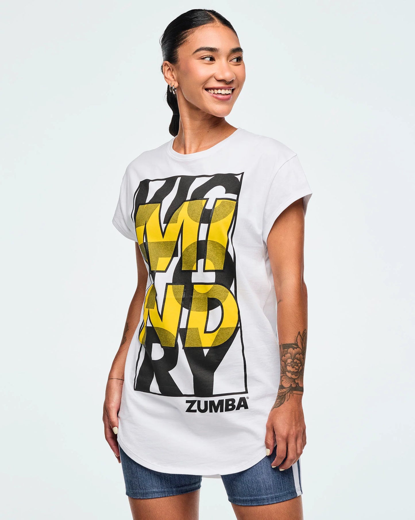 ZW Men Crew Neck Round Hem Tee