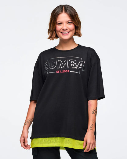 Zumba 25 Men's Tee With Double Layered Hem