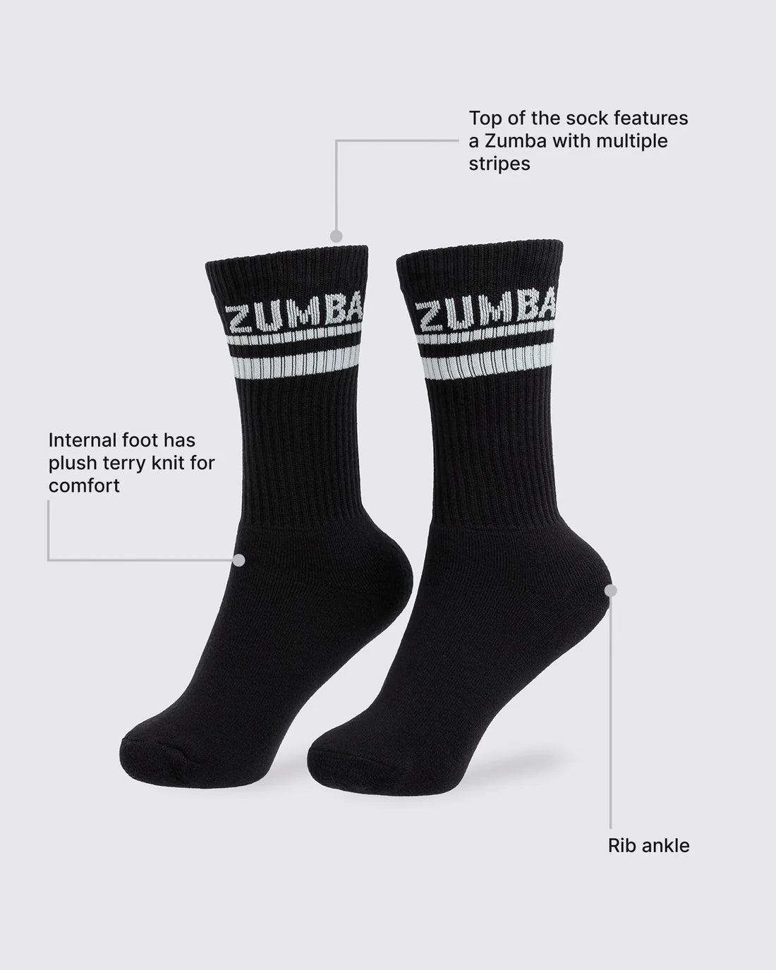 Zumba Core Plush High Socks