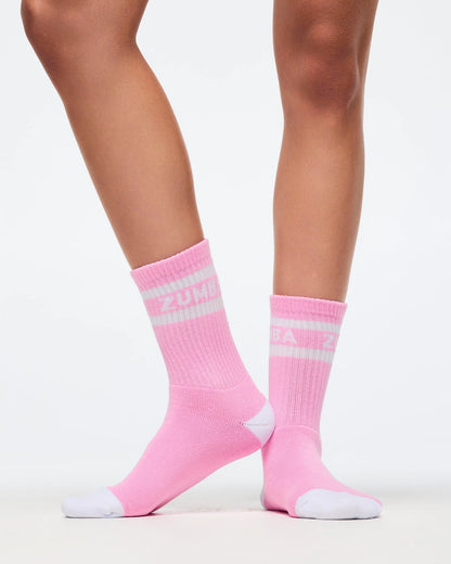 Zumba Amour Plush Half Crew Sock