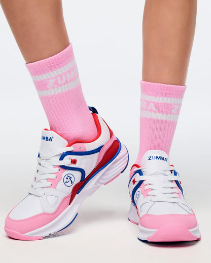Zumba Amour Plush Half Crew Sock