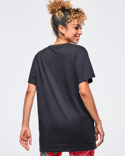 Zumba Holiday Crew Neck Tee - Black