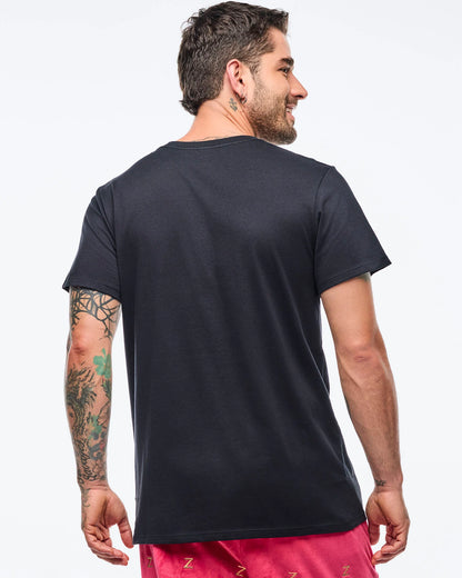 Zumba Holiday Crew Neck Tee - Black