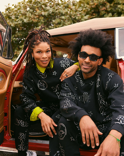 Zumba 25 Unisex Pullover Sweatshirt - Black/Silver