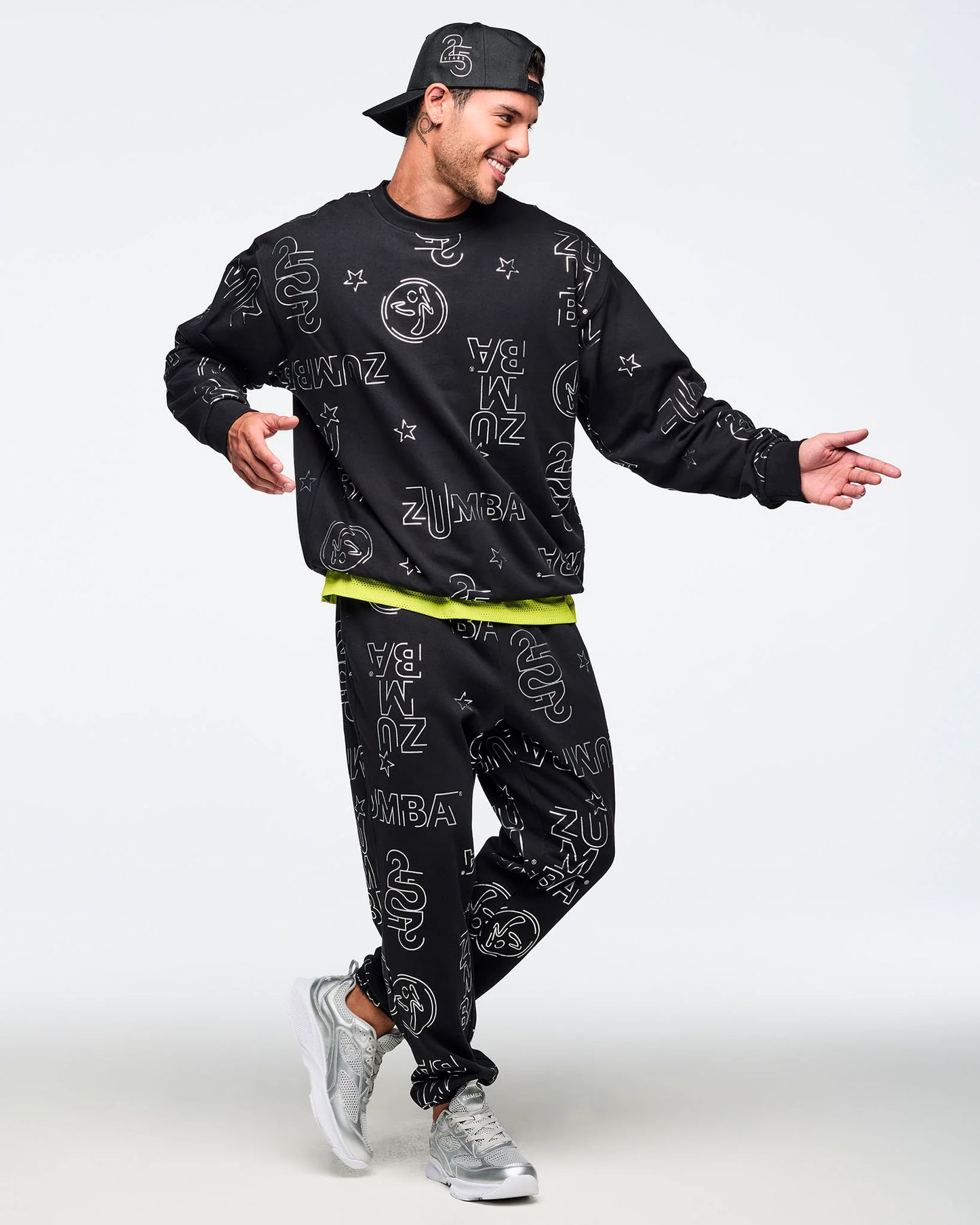 Zumba 25 Unisex Pullover Sweatshirt - Black/Silver