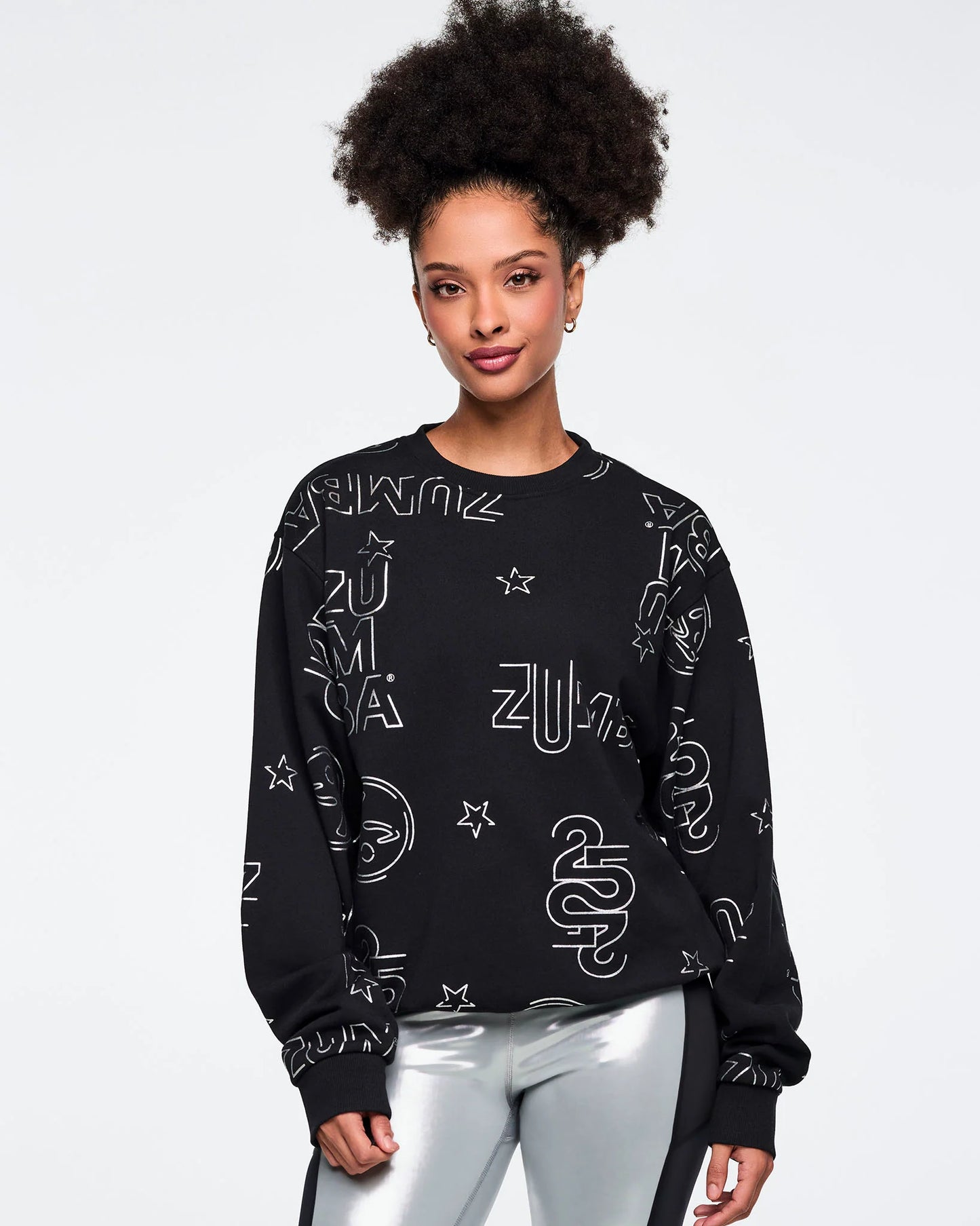Zumba 25 Unisex Pullover Sweatshirt - Black/Silver