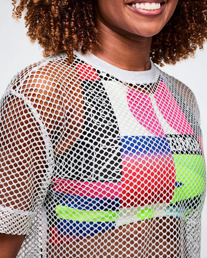Worldwide Unisex Mesh Crew Neck Top