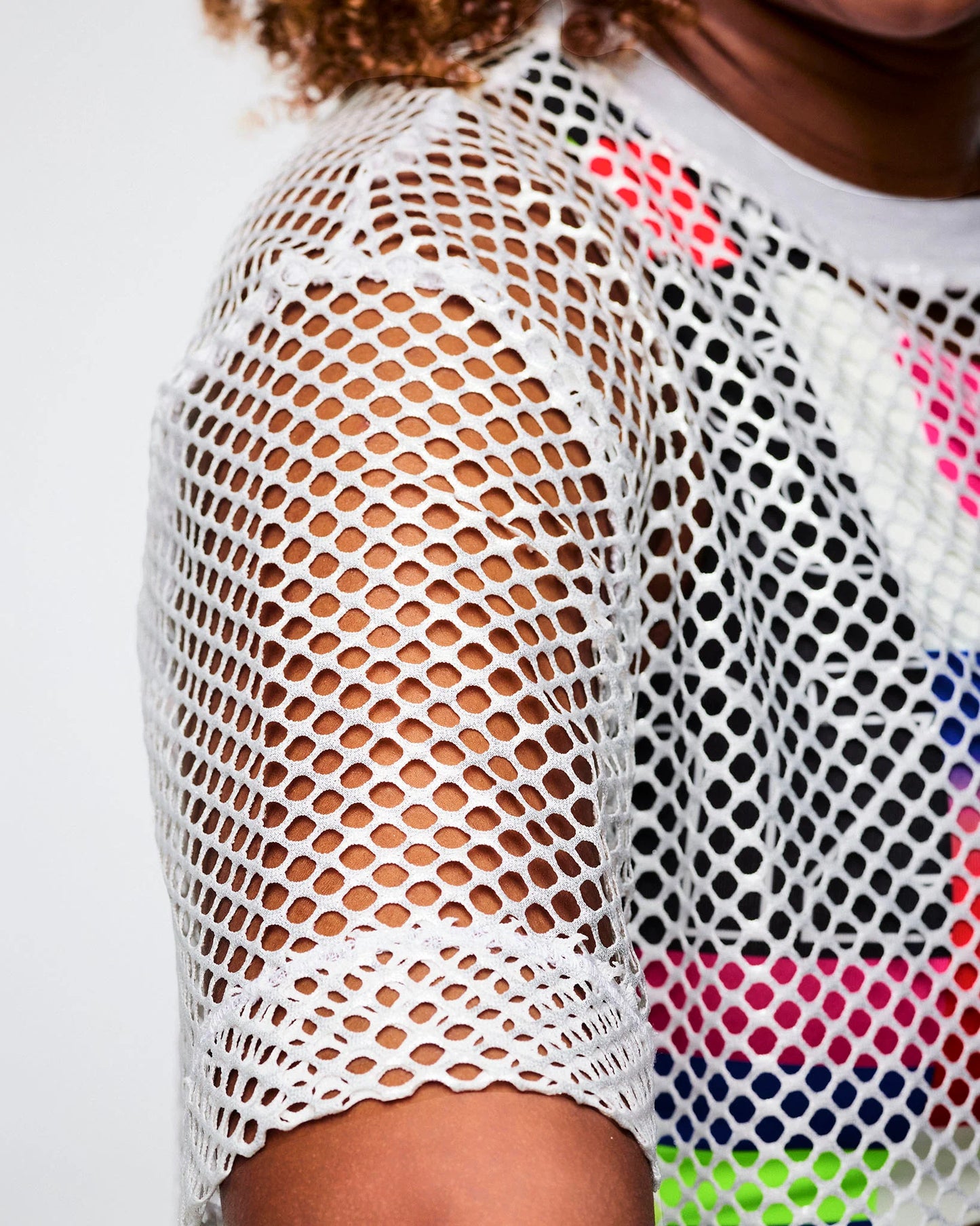 Worldwide Unisex Mesh Crew Neck Top