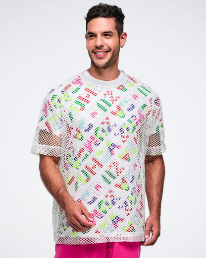 Worldwide Unisex Mesh Crew Neck Top